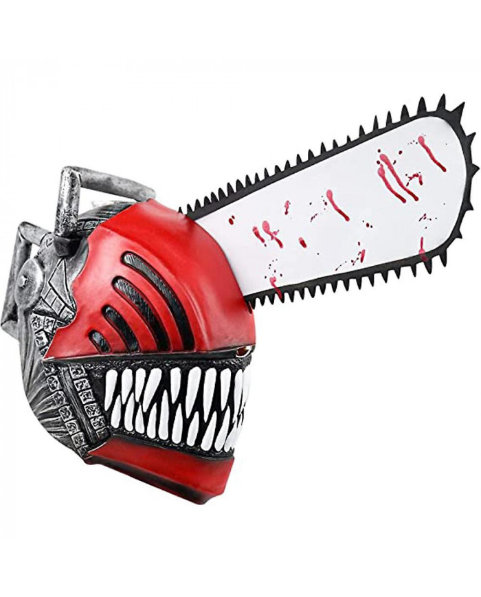 Chainsaw Man Mask Horror Scary Latex Headgear Mask For Halloween Cosplay Party Supplies
