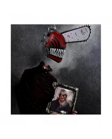 Chainsaw Man Mask Horror Scary Latex Headgear Mask For Halloween Cosplay Party Supplies