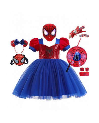 Spiderman Cosplay Tutu Robe Costumes Filles Paillettes Spider Maille Tutu Robes Pour Enfants Anniversaire [...]