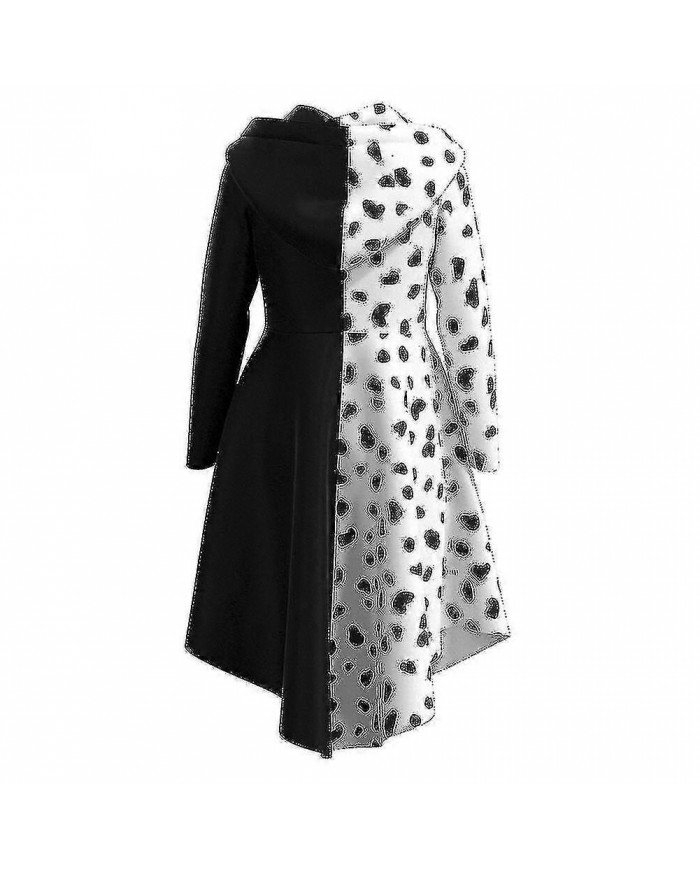 Cruella De Vil Costume Robe Halloween Carnaval Costume Pour Femmes Filles A G