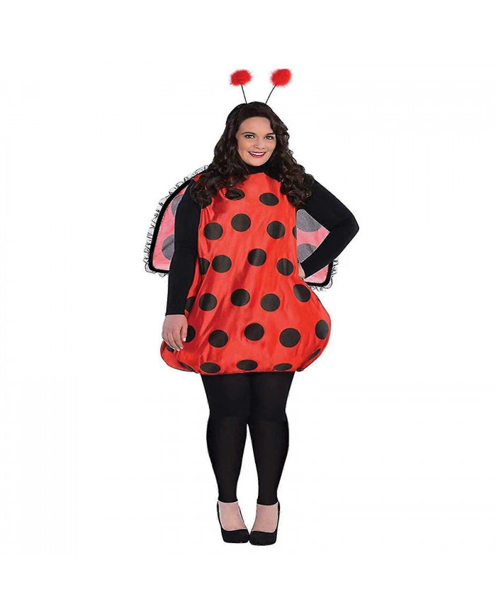 Kit de costume d’Halloween adulte - Jolie tenue de coccinelle jaune d’abeille avec bandeau d’antenne, collants [...]