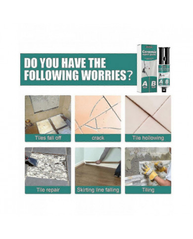 Pâte De Réparation, Kit De Réparation De Baignoire Blanc, Kit De Finition De Fissure De Baignoire, Kit De [...]