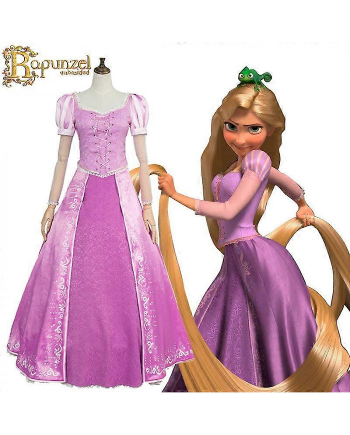 2024 adulte Raiponce Cosplay Robe Enchevêtrée Raiponce Princesse Costumes Carnaval Halloween Fête Déguisements [...]