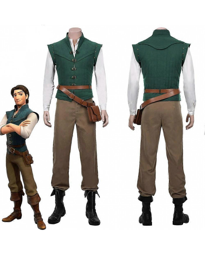 2024 Flynn Rider Enchevêtré Raiponce Cosplay Costume Adulte Carnaval Uniforme Halloween Anime Halloween Costumes