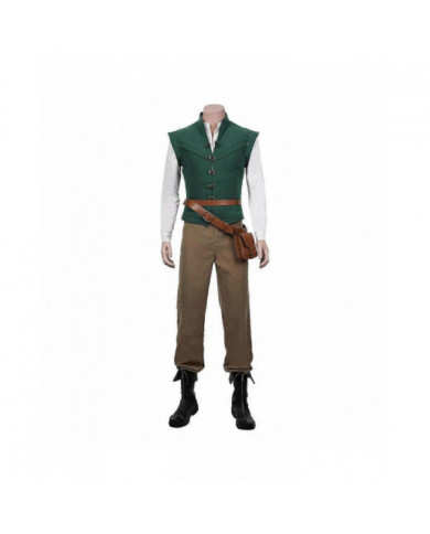 2024 Flynn Rider Enchevêtré Raiponce Cosplay Costume Adulte Carnaval Uniforme Halloween Anime Halloween Costumes