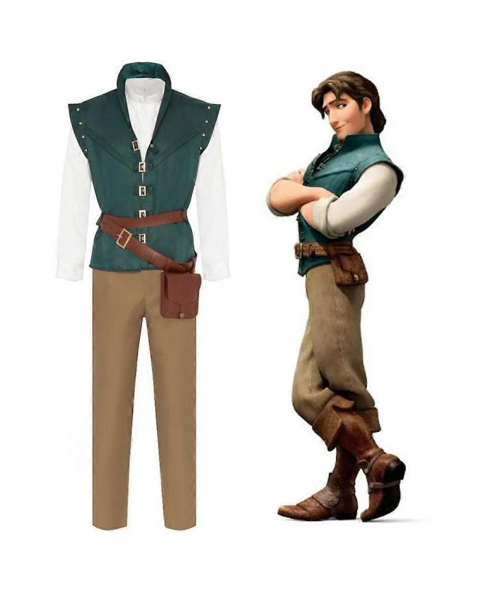 2024 Flynn Rider Enchevêtré Raiponce Cosplay Costume Adulte Carnaval Uniforme Halloween Anime Halloween Costumes