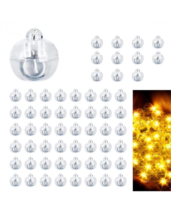 60pcs Led Ballon Lumières, Mini Led Lumière Blanc Chaud, Led Ballon Lumière Pour Lanterne En Papier, Ballon [...]