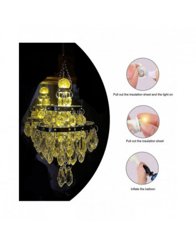 60pcs Led Ballon Lumières, Mini Led Lumière Blanc Chaud, Led Ballon Lumière Pour Lanterne En Papier, Ballon [...]