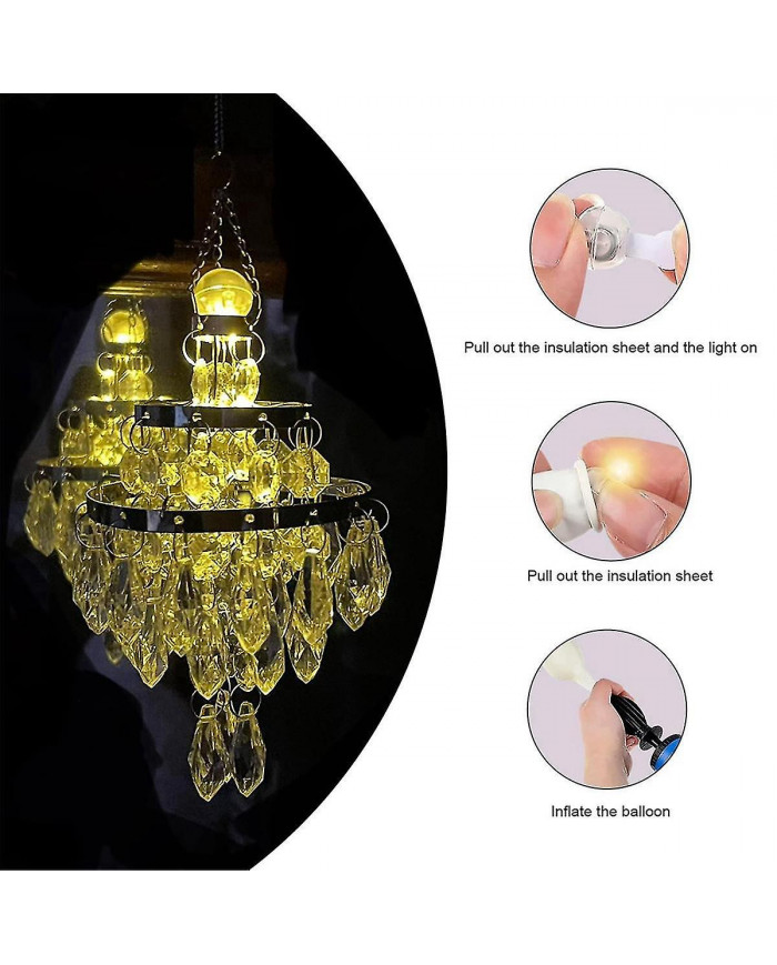 60pcs Led Ballon Lumières, Mini Led Lumière Blanc Chaud, Led Ballon Lumière Pour Lanterne En Papier, Ballon [...]