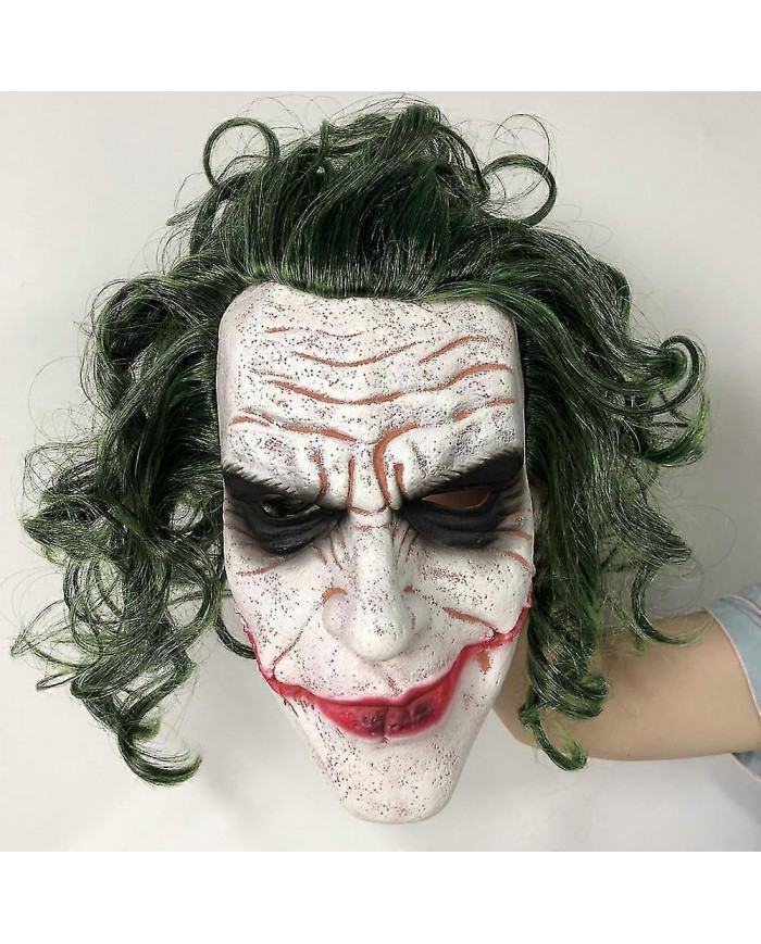 Horreur Joker Masque Cosplay Effrayant Clown Clown Casque en latex Halloween Carnaval Déguisement Fête Costume [...]