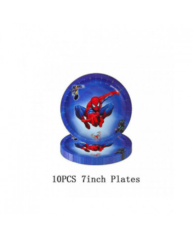 Spiderman Décoration De Fête D’anniversaire Garçons Dessin Animé Spiderman Thème Vaisselle Tasse Assiette Ballon [...]