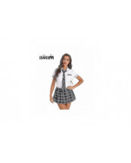 Femmes Ecolières Cosplay Costume Japonais School Girl Uniforme Sexy Clubwear Chemise avec jupe à carreaux Cravate [...]