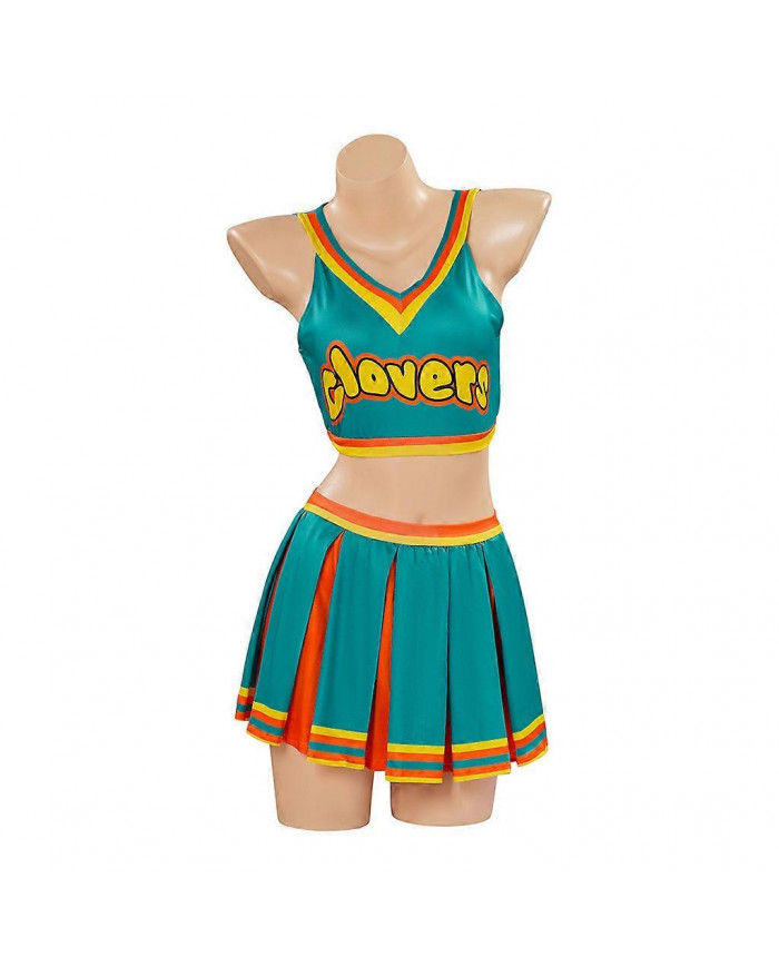 Halloween Femme Sexy Apportez-le Sur Costume Trèfles Vert Pom-pom girl Tenue Espace Lola Football Bébé Déguisement [...]