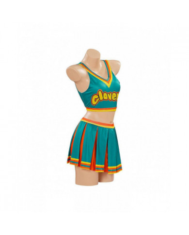 Halloween Femme Sexy Apportez-le Sur Costume Trèfles Vert Pom-pom girl Tenue Espace Lola Football Bébé Déguisement [...]