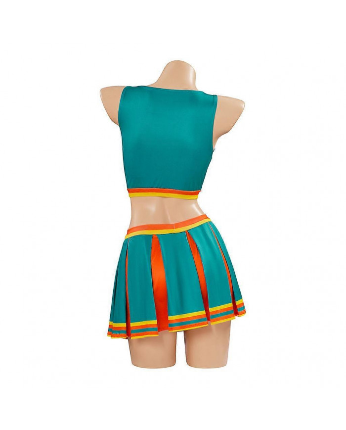 Halloween Femme Sexy Apportez-le Sur Costume Trèfles Vert Pom-pom girl Tenue Espace Lola Football Bébé Déguisement [...]