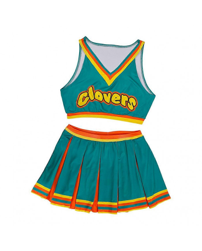 Halloween Femme Sexy Apportez-le Sur Costume Trèfles Vert Pom-pom girl Tenue Espace Lola Football Bébé Déguisement [...]