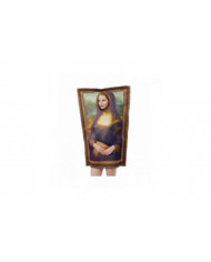 Drôle Mona Lisa Costume Mural Pour Adulte Unisexe Combinaison Costume Cosplay