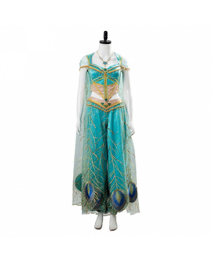 Princess Peacock Cosplay Fantasy 2019 Movie Naomi Scott Costume Disguise Adult Women Cosplay Roleplay Fantasia [...]