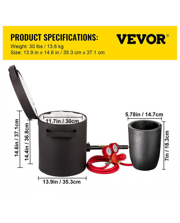 Moisissure de brûleur de four de fusion de propane métallique