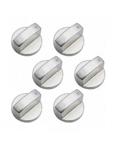 6 pièces Boutons de contrôle universels en métal Bouton de cuisinière à gaz 6mm Boutons de contrôle universels [...]