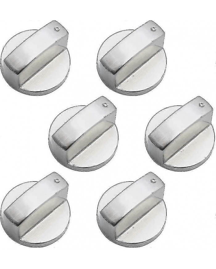 6 pièces Boutons de contrôle universels en métal Bouton de cuisinière à gaz 6mm Boutons de contrôle universels [...]
