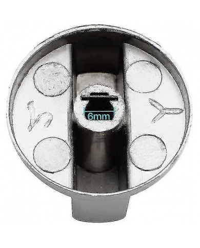 6 pièces Boutons de contrôle universels en métal Bouton de cuisinière à gaz 6mm Boutons de contrôle universels [...]