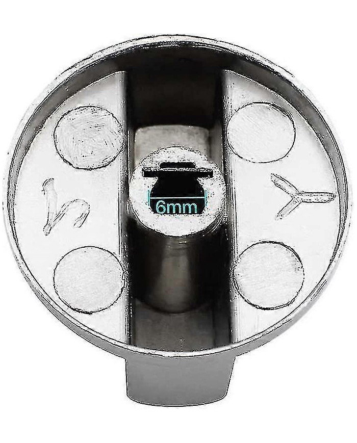 6 pièces Boutons de contrôle universels en métal Bouton de cuisinière à gaz 6mm Boutons de contrôle universels [...]