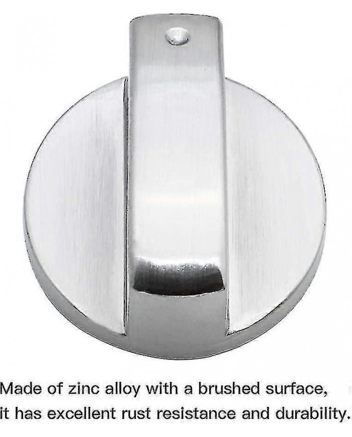 6 pièces Boutons de contrôle universels en métal Bouton de cuisinière à gaz 6mm Boutons de contrôle universels [...]