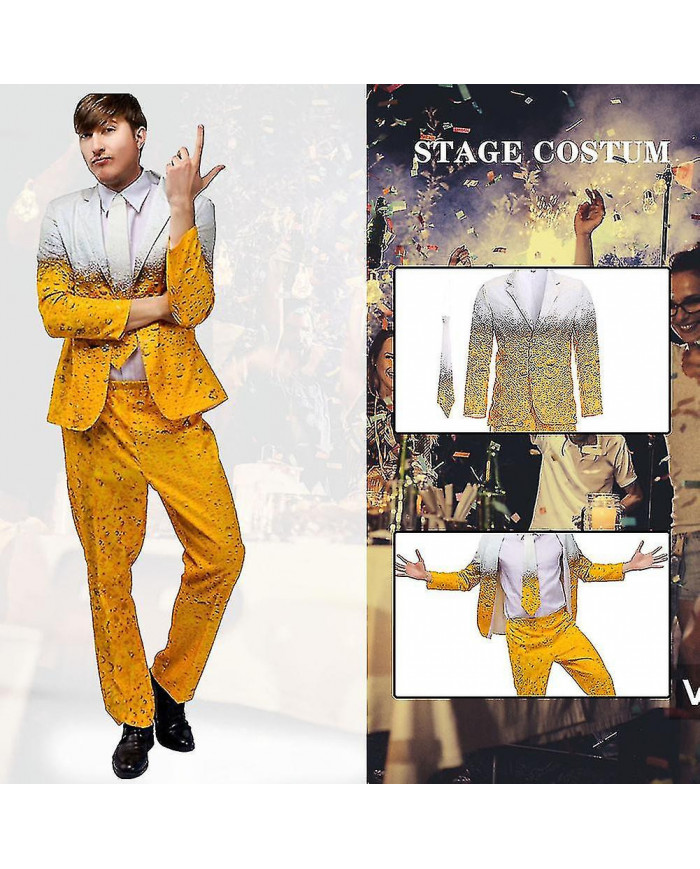 Halloween Bière Vêtements Costume Pour Hommes Scène Performance Costume Accessoires Festival Party Jeu de rôle Porter