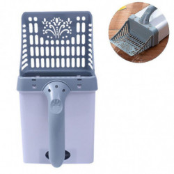 Système de cuillère de tamis à litière pour chat avec sacs à déchets supplémentaires Pratique Système de cuillère de tamis à litière pour chat avec sacs à déchets supplémentaires Pratique