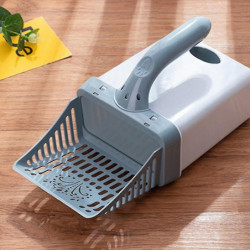 Système de cuillère de tamis à litière pour chat avec sacs à déchets supplémentaires Pratique Système de cuillère de tamis à litière pour chat avec sacs à déchets supplémentaires Pratique