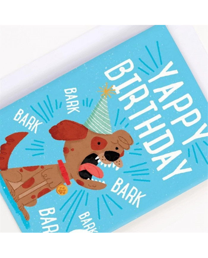 Musique sans fin carte son drôle chien carré farce carte de voeux papier chien musique carte de voeux