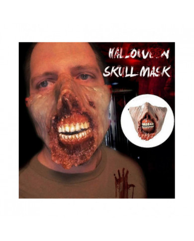 2024 squelette 3D créature mobile masque chapeau Halloween horreur fête cosplay accessoires silicone