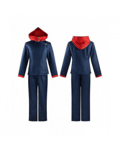 Anime Itadori Yuji Cosplay Costume Jujutsu Kaisen Yuji Itadori Costume Perruque Party Halloween Tops Pantalon