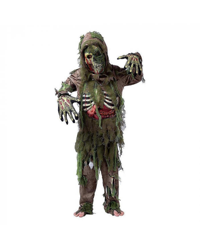 Enfants Halloween Squelette Mort-vivant Zombie Costume Cosplay Enfant Marais Sanglant Crâne Monstre Pourim [...]