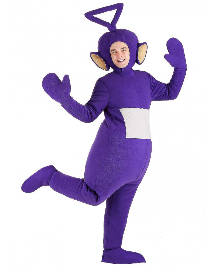 Adulte Tinky Winky Teletubbies Costume Pour Halloween Cosplay Carnivail Tenues de fête Pour Hommes Femmes