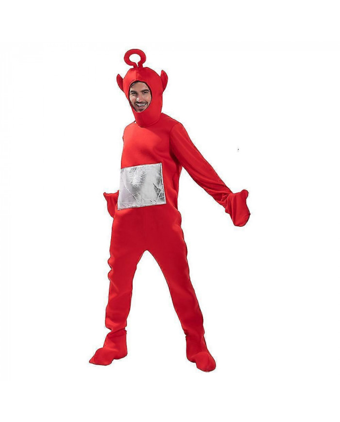 Adulte Tinky Winky Teletubbies Costume Pour Halloween Cosplay Carnivail Tenues de fête Pour Hommes Femmes