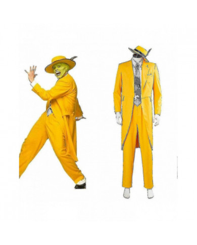 Film&tv Le Masque Jim Carrey Cosplay Costumes Set Unisexe Adulte Jaune Costume Uniforme Tenues Halloween Carnaval [...]