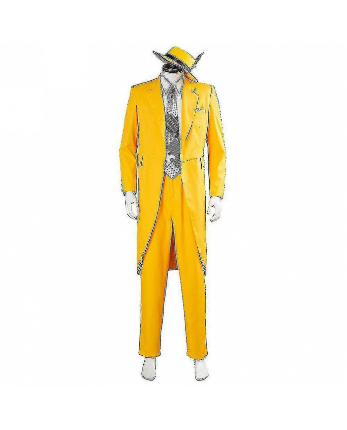 Film&tv Le Masque Jim Carrey Cosplay Costumes Set Unisexe Adulte Jaune Costume Uniforme Tenues Halloween Carnaval [...]