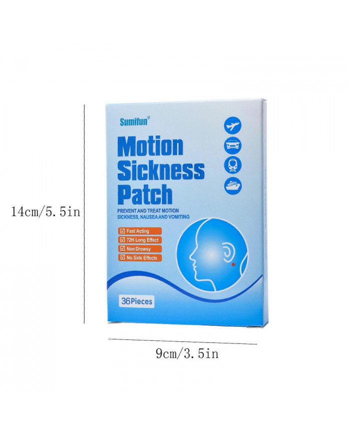 Motion Sickness Stickers Seasickness Ear Stickers 1 Box 36 Pieces