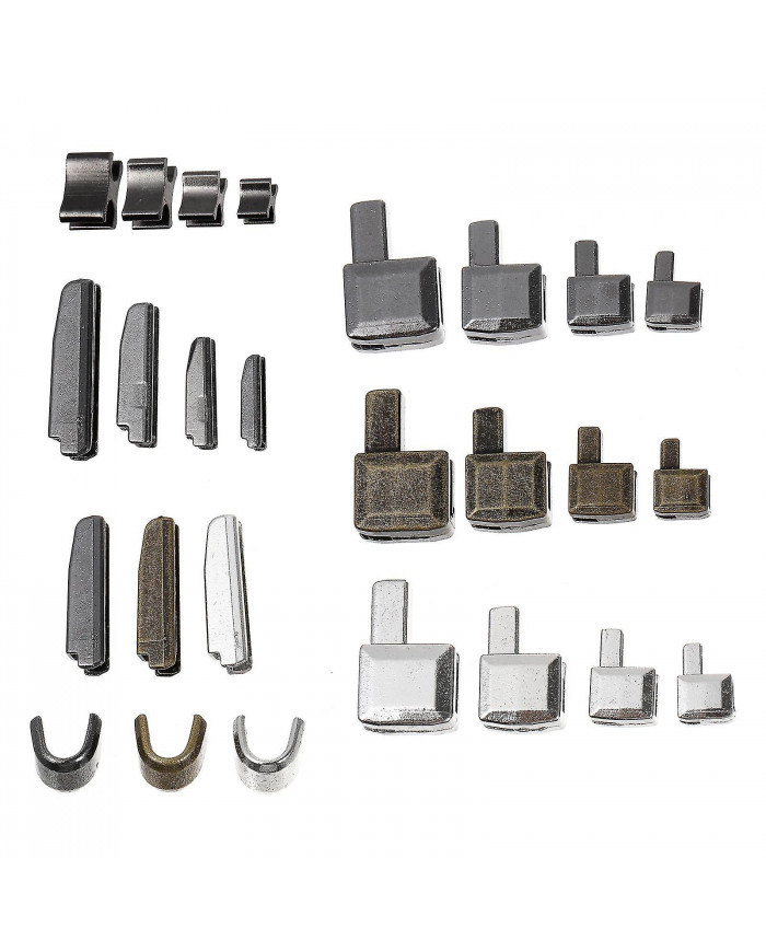24 Set Metal Zipper Head Sliders Retainer Insertion Pin Zipper Stop Accessories Plug Zipper Repair Kit For Coat [...]