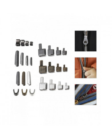 24 Set Metal Zipper Head Sliders Retainer Insertion Pin Zipper Stop Accessories Plug Zipper Repair Kit For Coat [...]