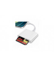 Cf Sd Tf Lightning Card Reader Adapter pour Apple - Transfert de données haute vitesse