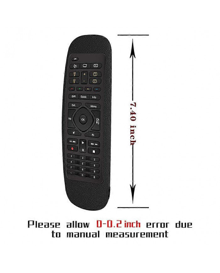 Remote Control Case for Harmony Companion Remote Control Case Shockproof and Washable Silicone Case Black