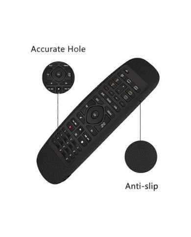 Remote Control Case for Harmony Companion Remote Control Case Shockproof and Washable Silicone Case Black