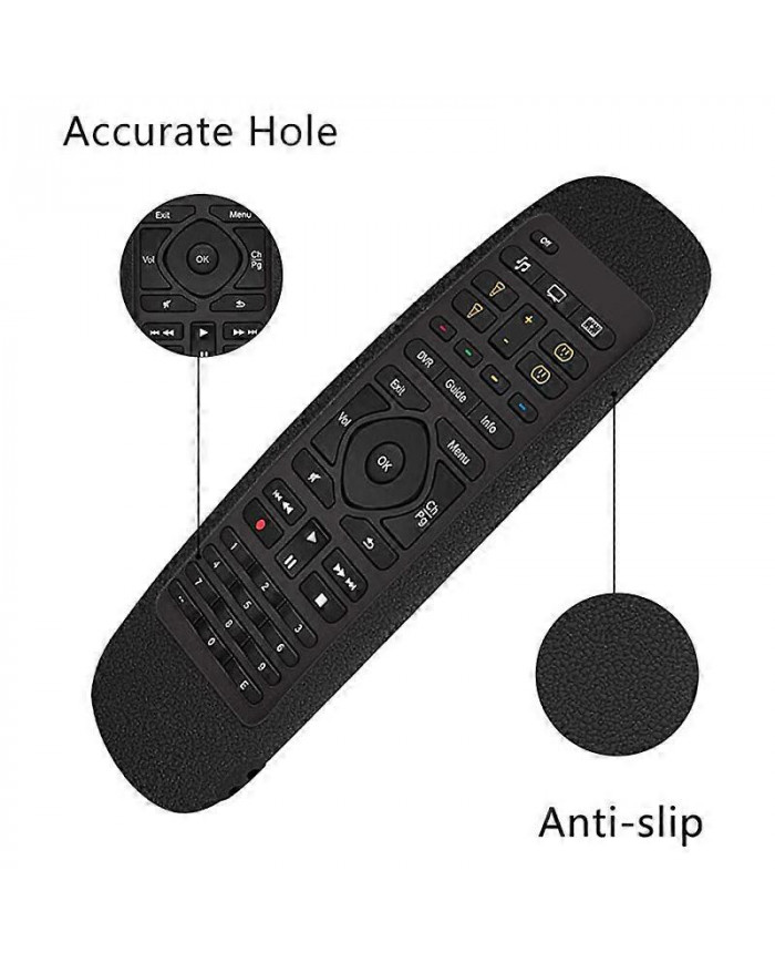 Remote Control Case for Harmony Companion Remote Control Case Shockproof and Washable Silicone Case Black
