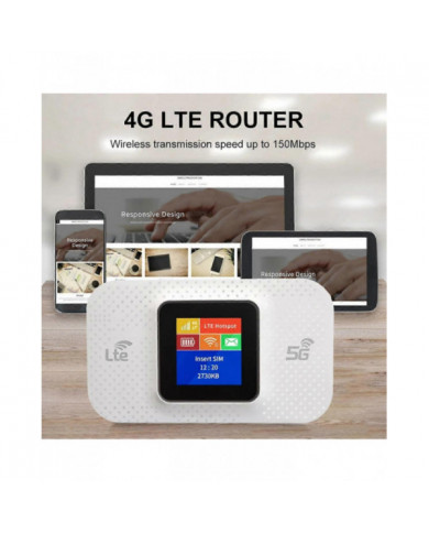 H807Pro 4G Lte Routeur WiFi avec Fente pour Carte Sim 150Mbps Répéteur de routeur sans fil Route mobile 3650MAh