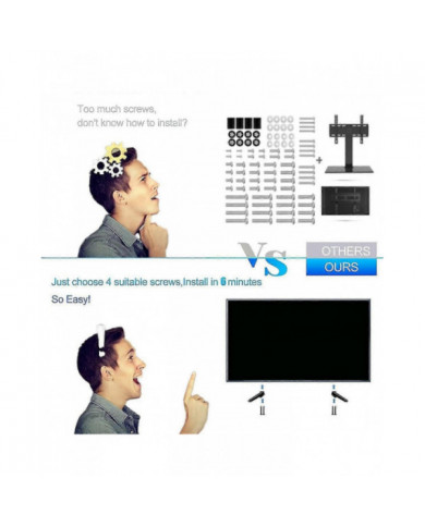 Support pour pieds de meuble TV 28 32 40 43 49 50 55 65 pouces,Meuble TV pour pieds TV, pour 28D2700 32S321 avec