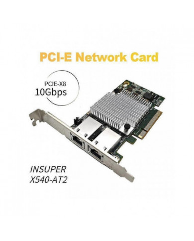 Intel X540-T2 10G Chipset PCIe x8 Dual Copper RJ45 Port 10Gbps Gigabit Ethernet Network Card Compatible PCIE-x8 [...]