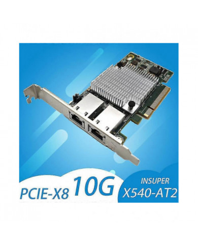 Intel X540-T2 10G Chipset PCIe x8 Dual Copper RJ45 Port 10Gbps Gigabit Ethernet Network Card Compatible PCIE-x8 [...]